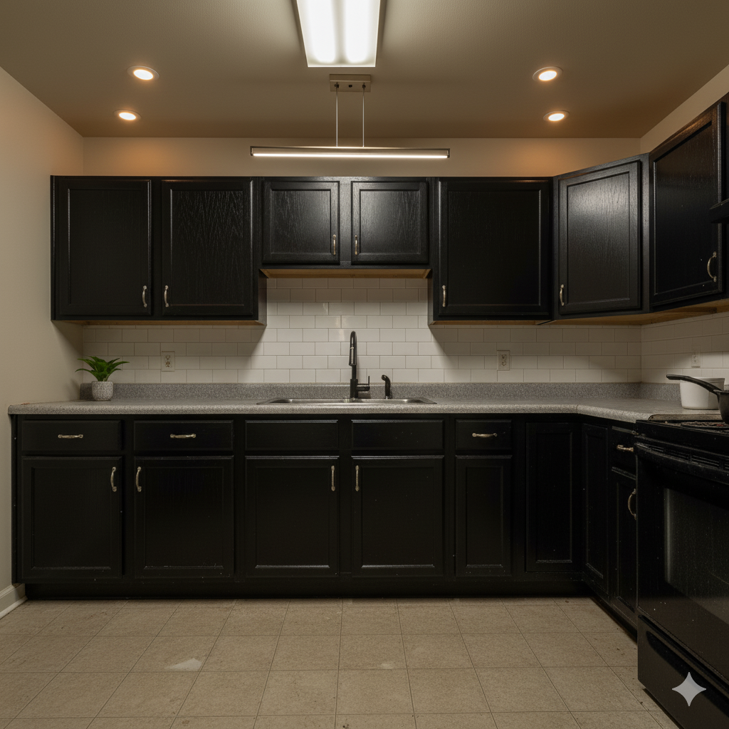 From Old Kitchen to Modern - After